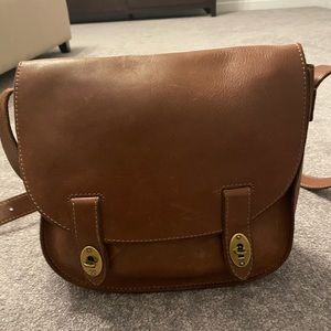 Fossil Brown leather Satchel
